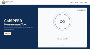 Hyperlinked image of the CalSPEED website home page.